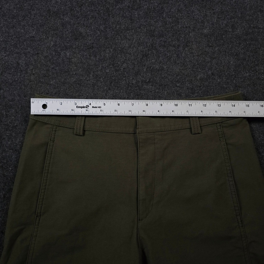 Uniqlo Olive Green Barrel Pants Wide Leg Baker Fatigue Womens 26-27 (Fits 30x29) - Picture 6 of 12